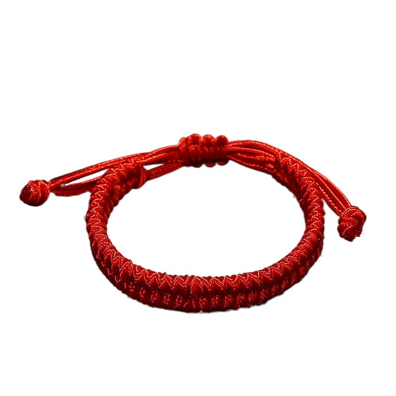 Year of Birth Colorful Rope Bracelet Hand-Woven Auspicious Phoenix Tail Knot Blessing Carrying Strap Couple Simple Gift Wholesale