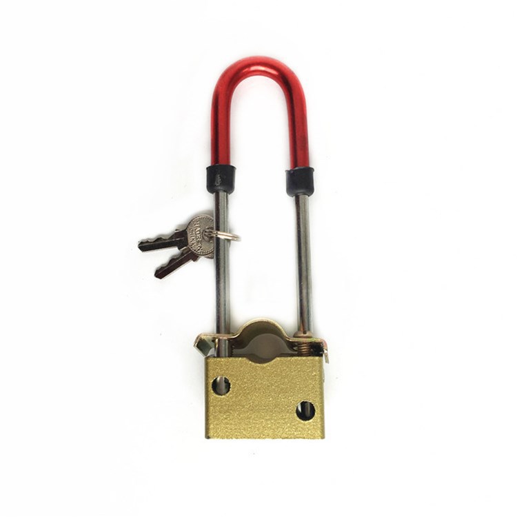 自行车锁小插锁叉锁老式加粗多用途u型锁固定锁防盗锁柜门锁车锁