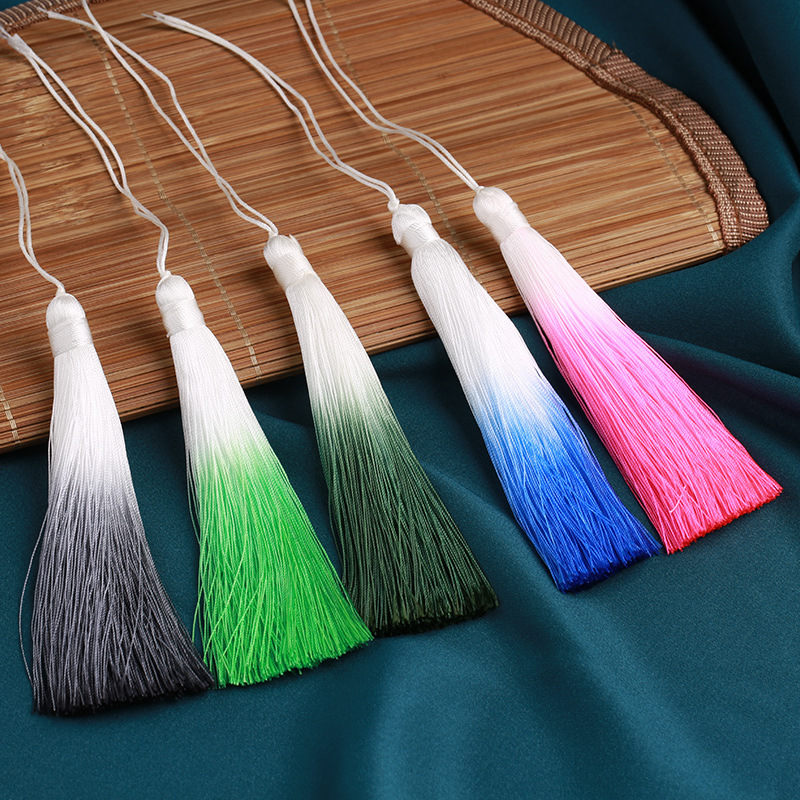 渐变穗流苏穗子批发小吊穗古风汉服压襟饰品礼品挂件开口彩色剑穗