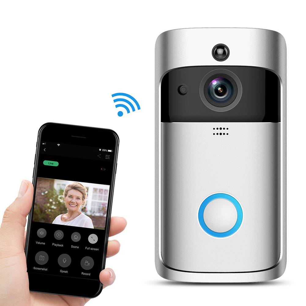 V5 Smart Low-Power WiFi Wireless Intelligent Visual Doorbell Voice Intercom Mobile Phone Monitoring Wifi Doorbell