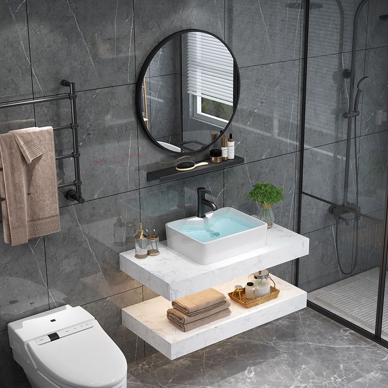 浴室柜组合卫浴卫生间洗手台现代简约大理石洗手盆柜洗脸盆柜组合