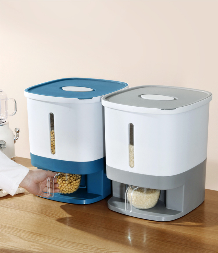 家用储米箱智能计量自动米缸防虫防潮储粮桶塑料密封收纳出米桶