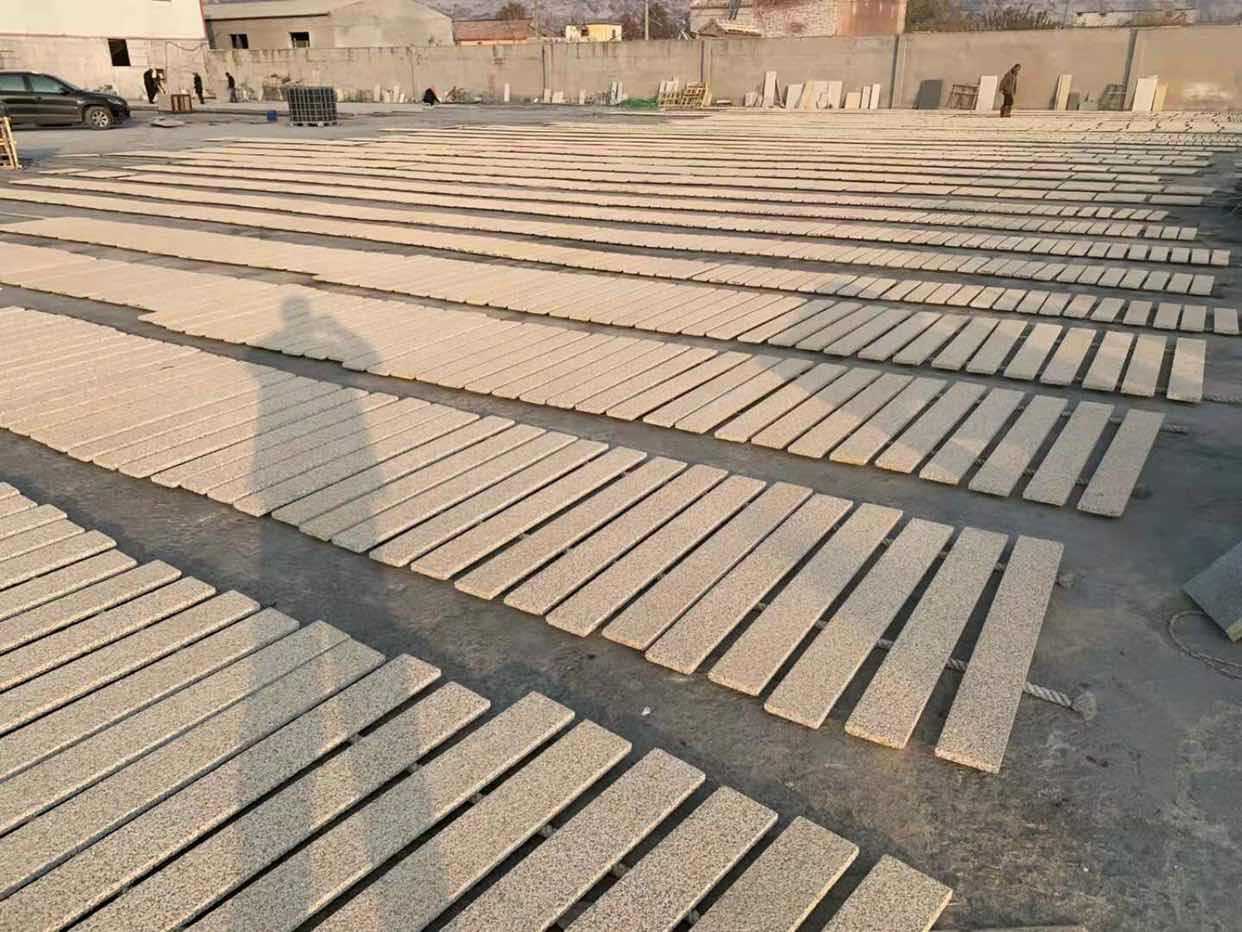 0成交0铺装园林黄金麻荔枝面花岗岩 黄金麻生产基地专供 金钻麻厂家