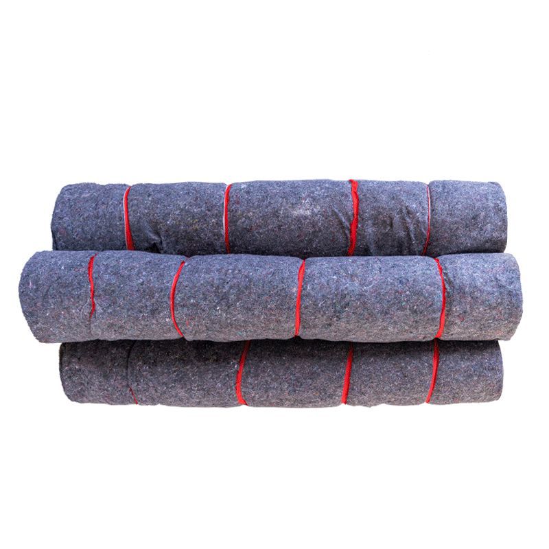 无纺布土工布黑心棉毛毡大棚保温树木防寒家居包装管道保护毯批发