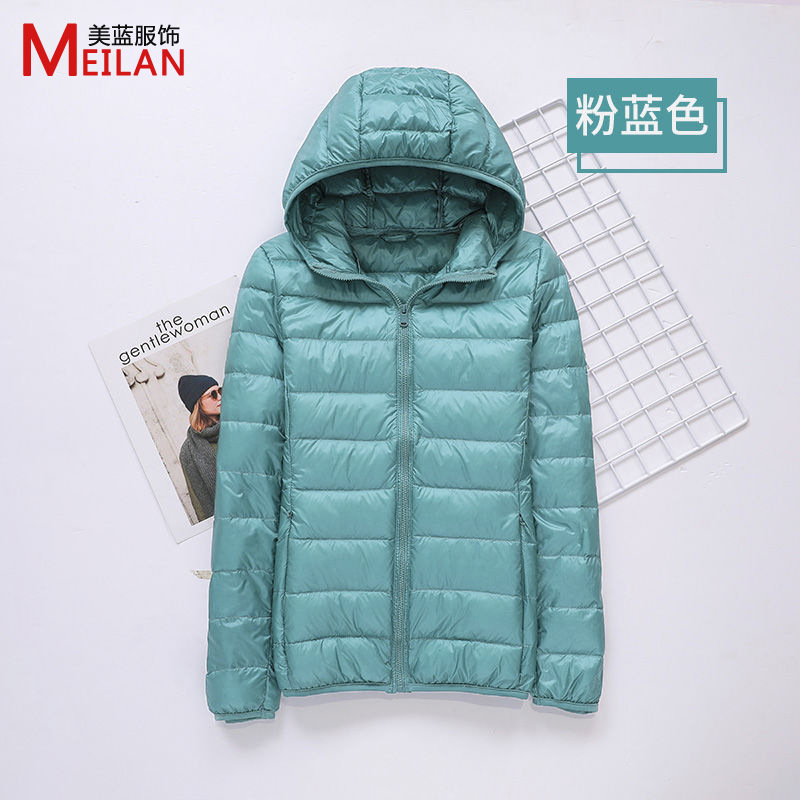 down Jacket Women's 2023 New Short Lightweight Thickened Thermal Slim Fit Korean Style White Duck down Fashionable Jacket Wholesale