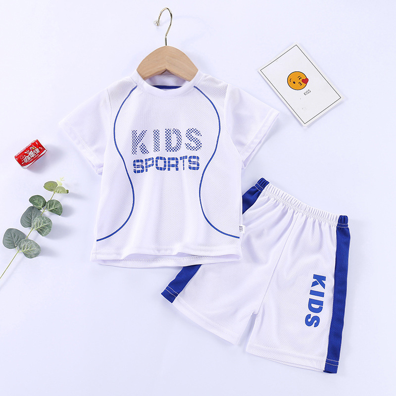 Children's Short-Sleeved Uniform Suit Boys' Sportswear Girls' Quick-Drying Breathable Shorts Children Teens Babies Children's Clothing Wholesale