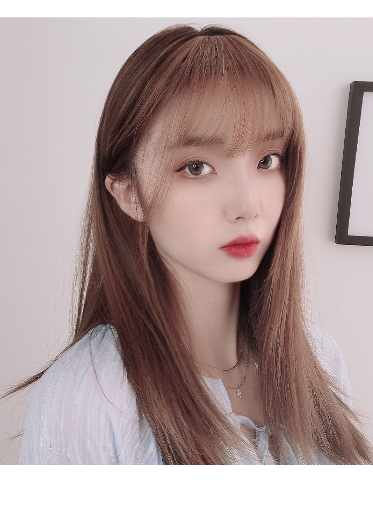 商品描述颜色分类半手织空气刘海无鬓角-自然黑,半手织空气刘海无鬓角