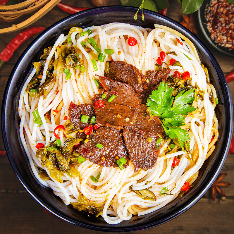 范福记常德米粉津市牛肉粉江西湖南长沙正宗鲜米线速食早餐带浇头