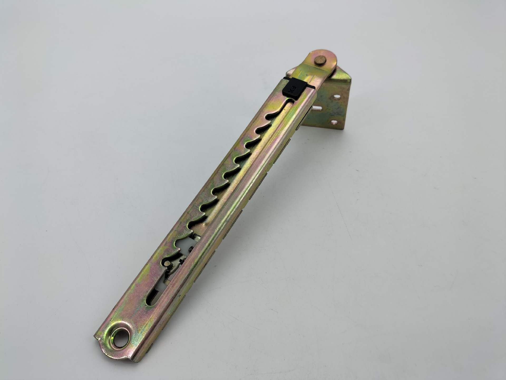 彩锌十档升降调节一字拉杆 美容医疗床头枕高度调节五金配件c43