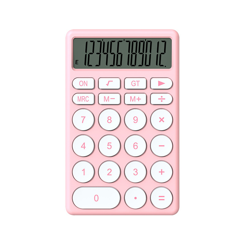 Macaron Good-looking Large Screen Student Cute Portable Desktop Calculator Factory Direct Sales Wholesale