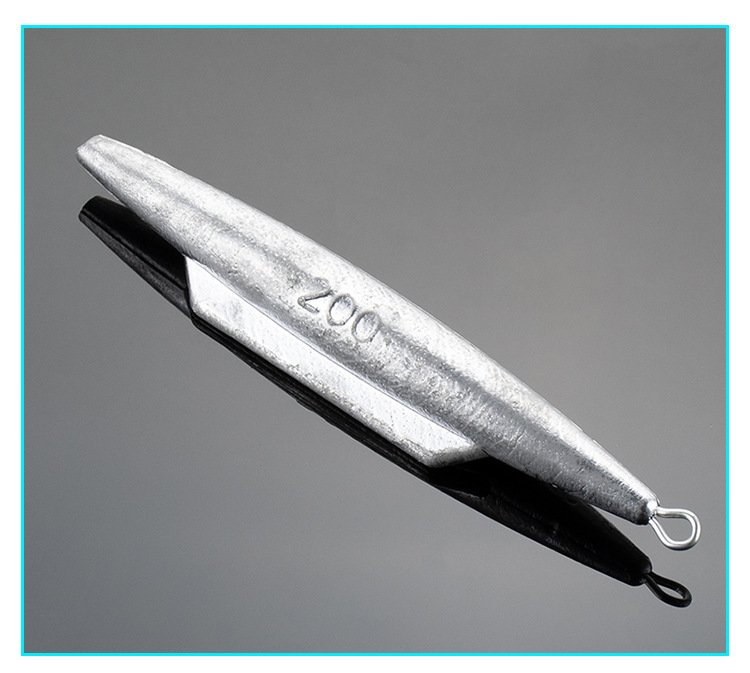 跨境渔具垂钓配件抛竿海竿铅坠钓鱼铅坠带环不锈钢鱼鳍潜水艇铅坠