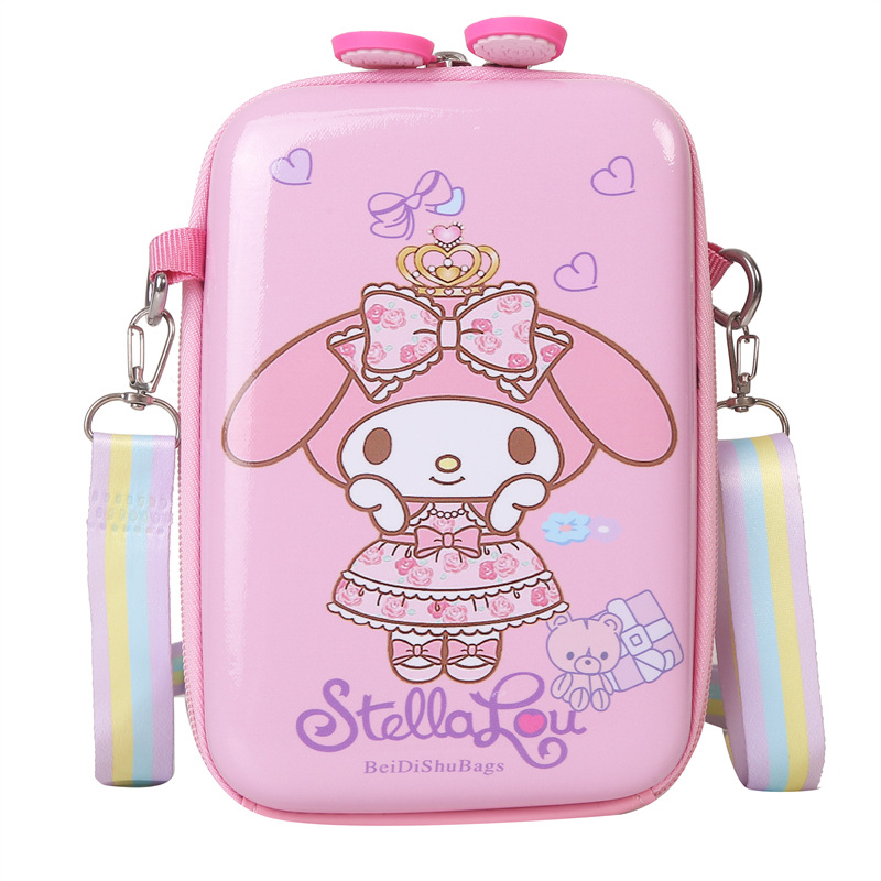 2023 New PVC Hard Case Box Bag Cute Crossbody Bag for Girls out Shoulder Bag Casual Mobile Phone Parent-Child Square Bag