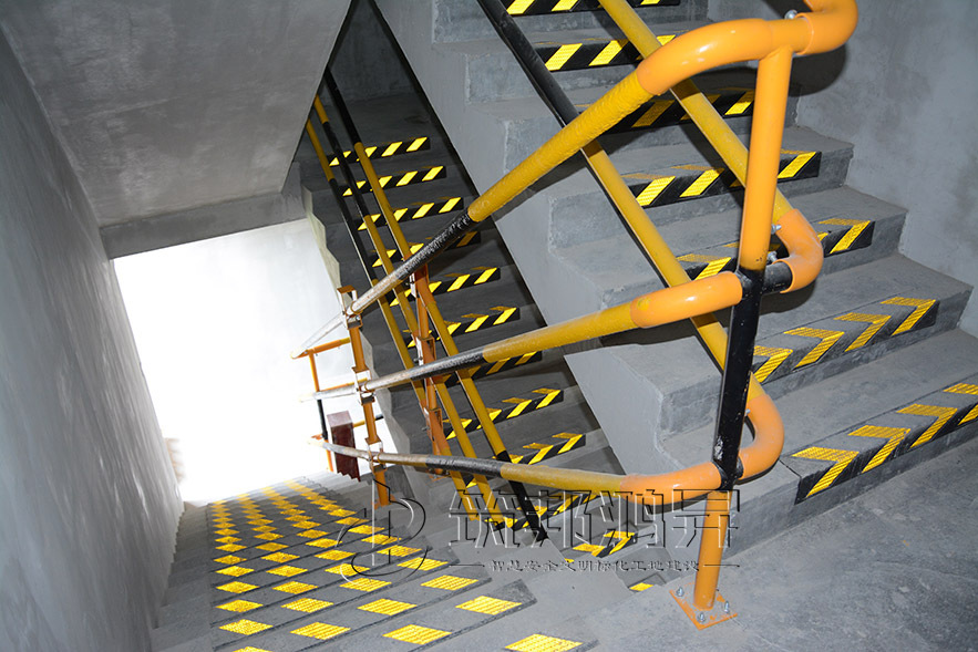 楼梯临边防护栏建筑施工楼梯临边防护栏厂家筑邦鸿升工地楼梯防护