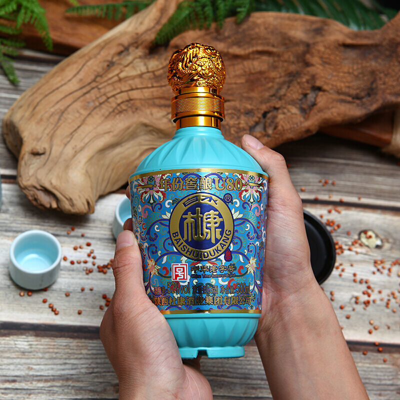 白水杜康u80 浓香型 52度优级白酒500ml*6礼盒装送礼白酒整箱批发