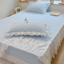 OP2B大豆纤维夹棉床笠单件夏款床裙床罩三件套床垫保护罩席梦思床