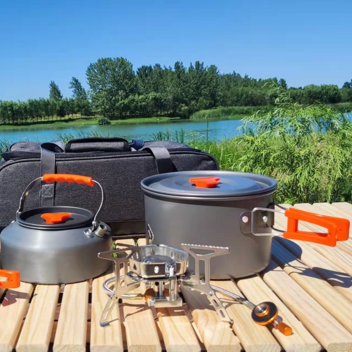 户外便携野炊套装炉头灶具式登山炉头野营装备自驾游炉具户外炉子