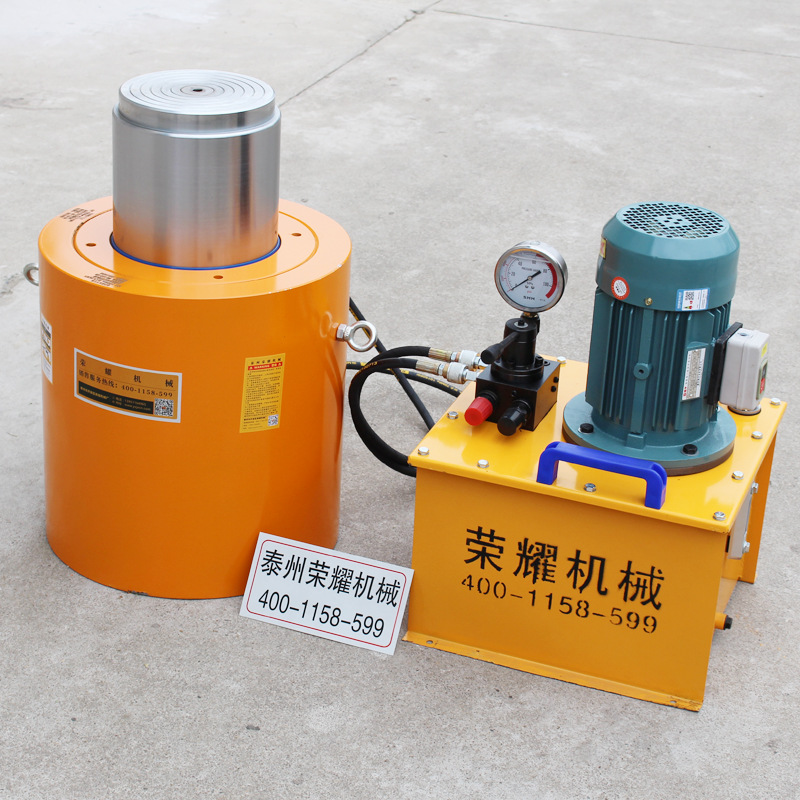 荣耀机械现货供应ftd型250t立式液压千斤顶250t桥梁顶升千斤顶