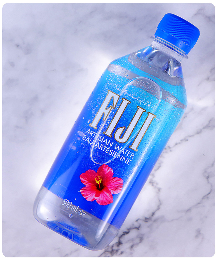 斐济矿泉水天然深层纯净水 自流水500ml*24瓶整箱英文版包装