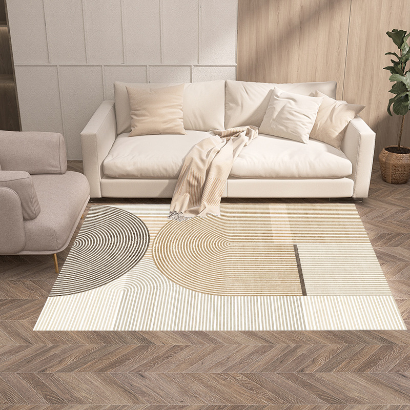 水晶绒印花客厅地毯家居块毯床边毯沙发茶几家用地垫图案定制