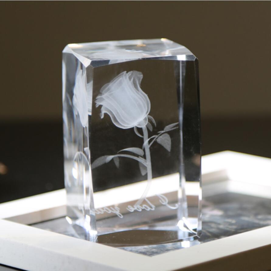 批发订制k9水晶内雕2d3d激光效果结婚送礼纪念品