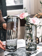 专插富贵竹玻璃杯专用大号落地花瓶水养富贵竹瓶的大口广口花瓶