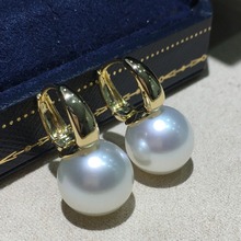马凡舒同款珍珠耳扣2022年新款珍珠耳环潮款珍珠耳扣大气时尚
