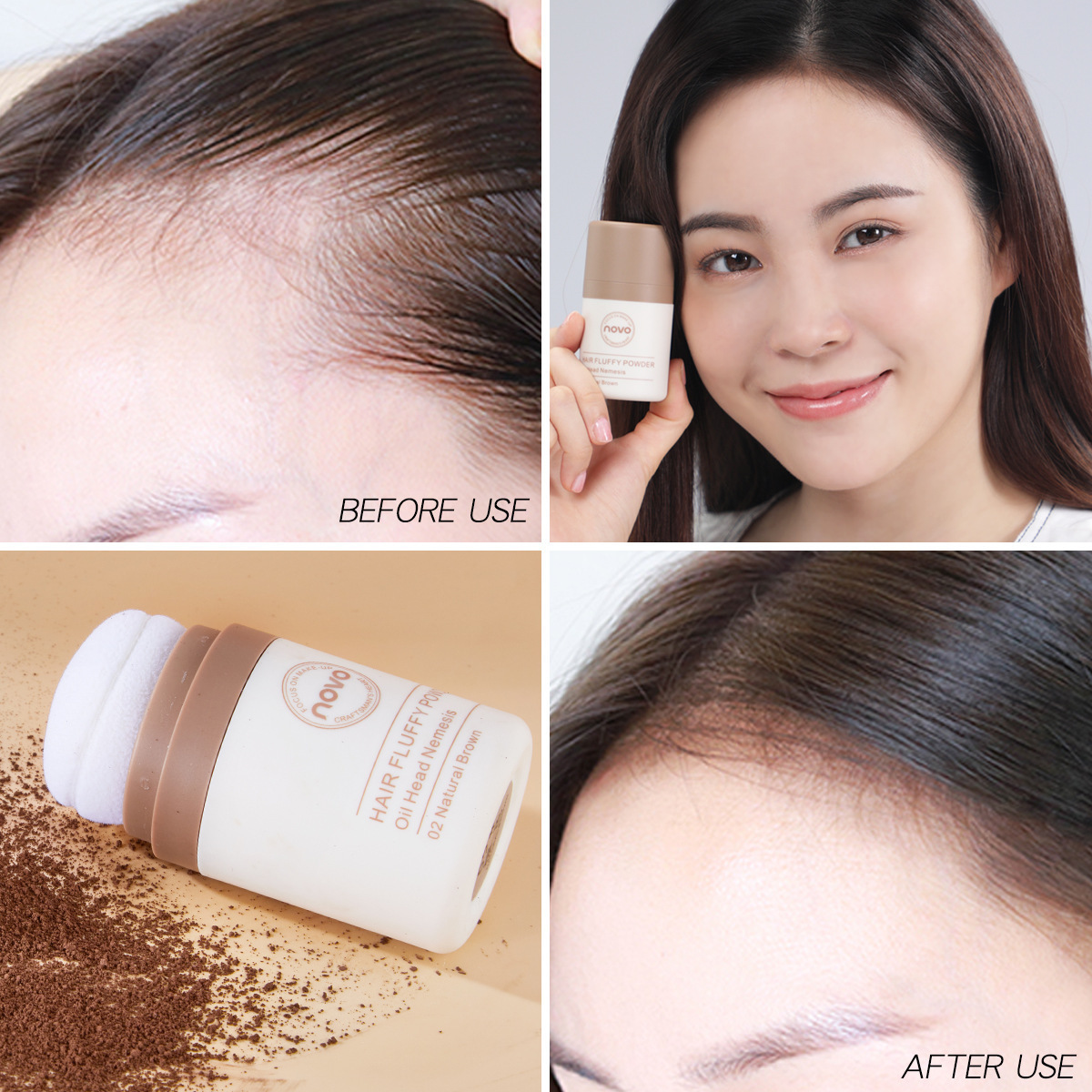 Novo Hairline Mattifying Powder Oil Control Refreshing Natural Lazy Shading Powder Bangs Oil Removal Fabulous No-Wash Cleaner Booster Powder