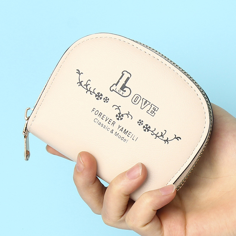 Short Wallet 2022 New Fashion Simple Multi-Card-Slot Semicircle Card Holder Clutch Mini Women's Bag Coin Purse