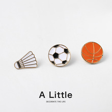 足球 运动系列 小胸针 可爱日系金属徽章别针包包装饰品