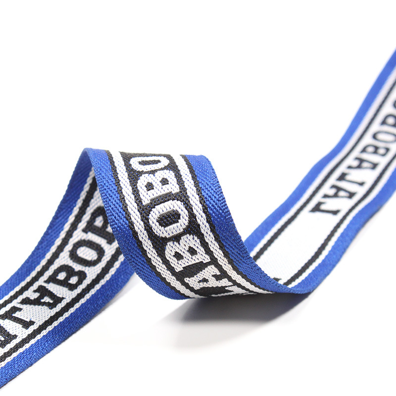 厂家定做英文字母涤纶提花织带手机挂绳宠物牵引绳箱包服装辅料