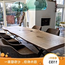 新中式茶台简约原木轻奢接待桌禅意茶几茶艺桌实木板桌茶桌椅组合