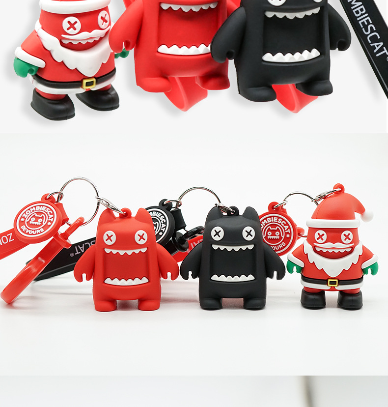 魔鬼猫钥匙扣酷潮3d立体公仔钥匙挂件创意情侣包包钥匙链圈