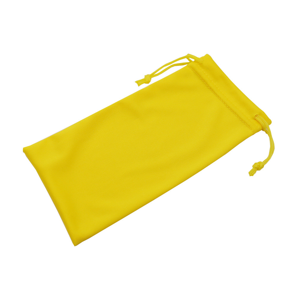 in Stock Wholesale New Microfiber Glasses Bag Solid Color Drawstring Bundle Cellphone Storage Bag Sun Glasses Cloth Pouch