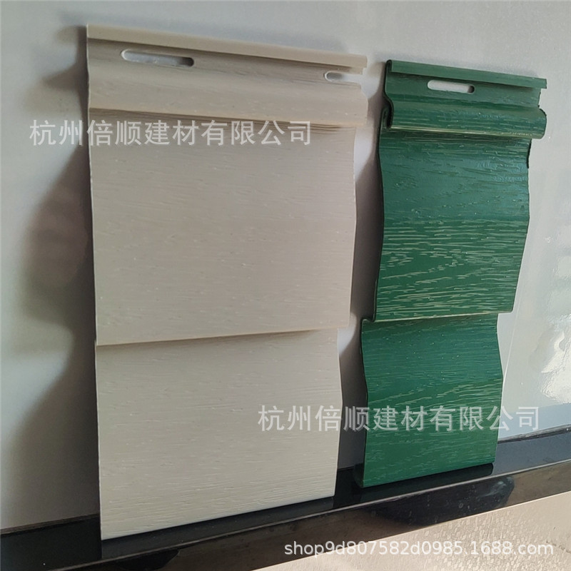 Double 4D Dutch Lap PVC Siding 出口加拿大日本户外乙烯基壁板