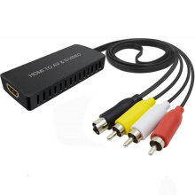 hdmi to av+svideo RCA转HDMI接 S端子转hdmi复合视频转HDMI私模