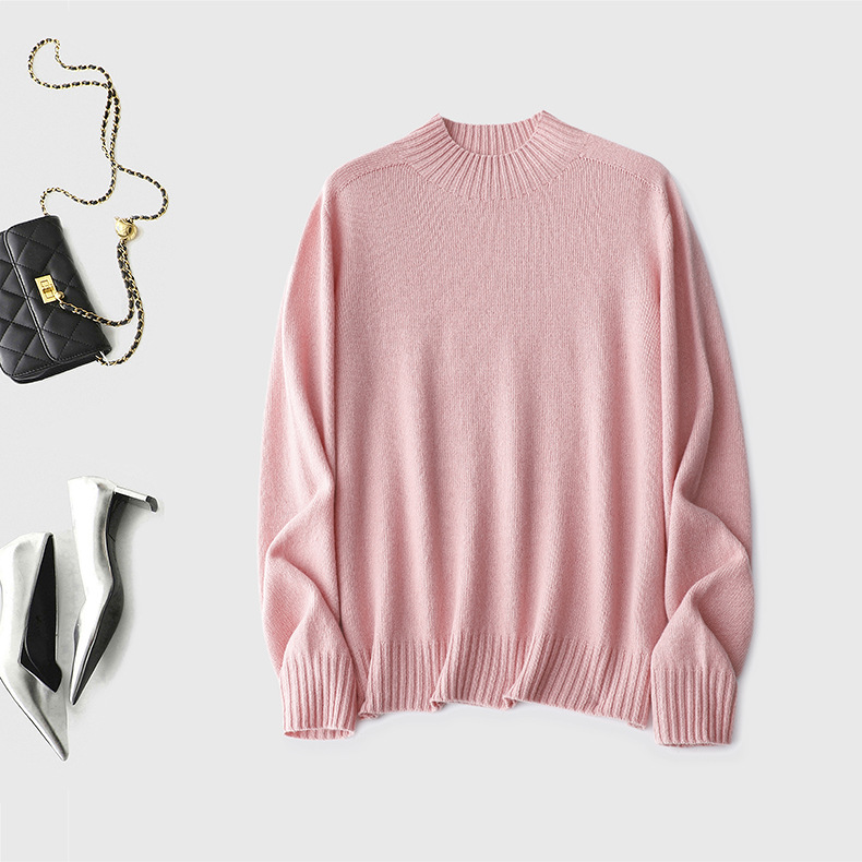 搭配率百分百的宝藏羊绒羊毛衫 极简半高领设计慵懒又保暖冬显瘦