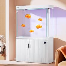 yee鱼缸中小型客厅家用简约水族箱底过滤鱼马桶生态免换水金鱼缸