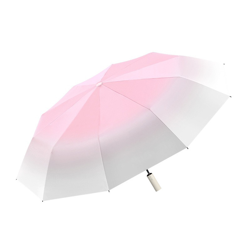 Gradient 20-Bone Automatic Umbrella Sunny and Rainy Dual-Use Umbrella High-Looking Student Ins Uv-Proof Folding Umbrella