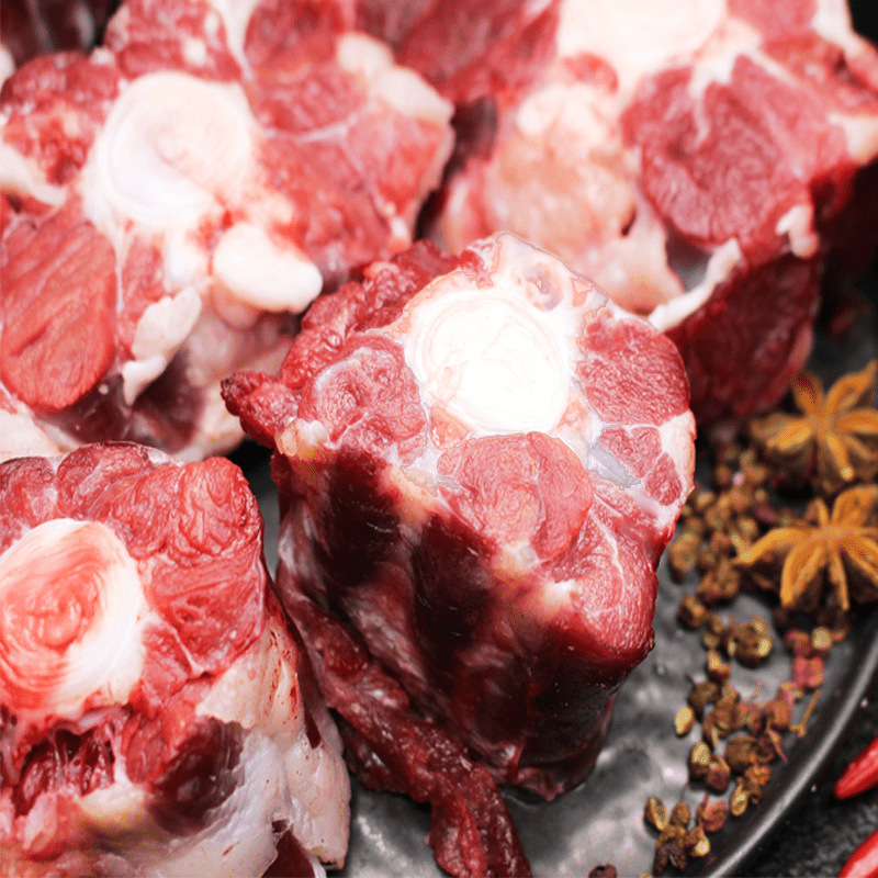 【蒙伊生鲜】新鲜牛肉整净牛尾骨呼伦贝尔整条草饲牛现杀/3斤