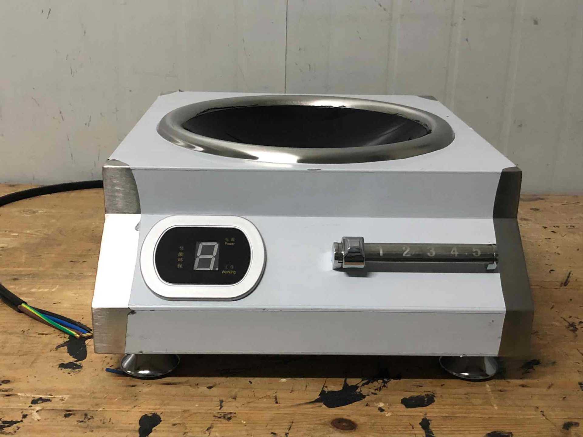 爱日子商用大功率电磁炉三相电380v磁控凹面5000w炒炉饭店电磁灶