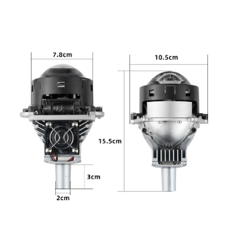 New P70 Car Led Dual-Light Lens H4 Headlight Modified Hella 5 Far and near Integrated Lens H7 Lossless Installation