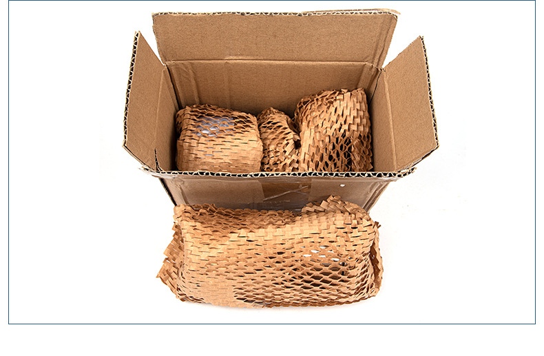 可降解蜂窝纸卷外贸打包缓冲防震牛皮纸环保包装纸定制亚马逊跨境