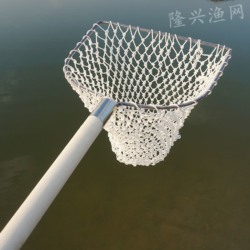 木柄抄网捞鱼网捞鱼抄网捞手抄网抄大鱼水产市场鱼市池塘打捞使用