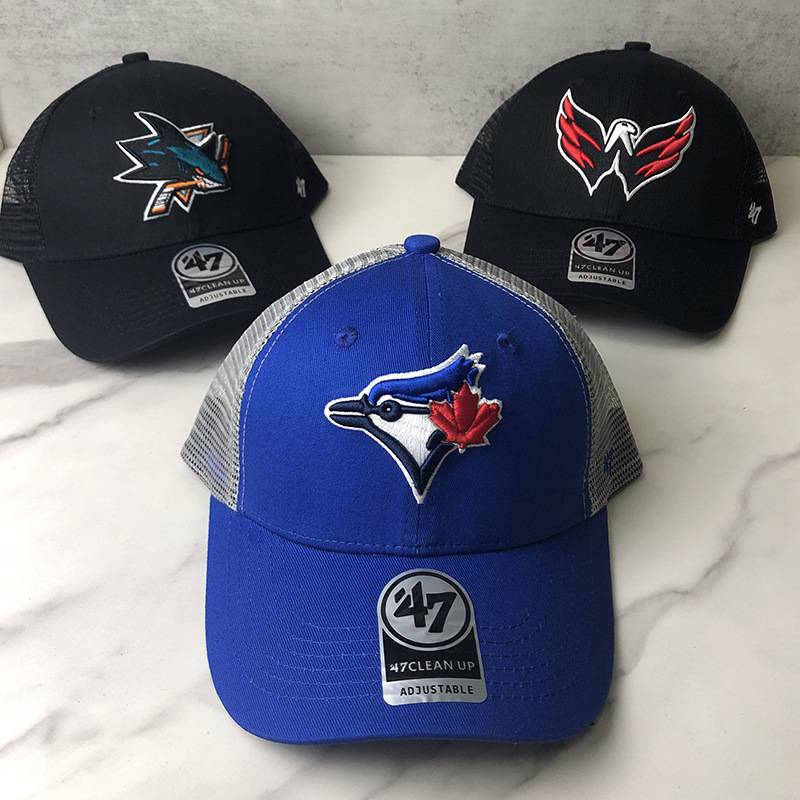 潮牌nfl爱国者橄榄球俄罗斯冰球篮球联盟球队棒球帽子男透气网帽