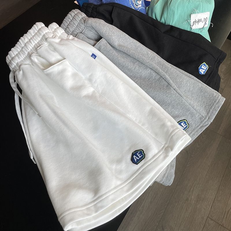 ader裤子精品】adererror短裤女夏宽松休闲运动五分裤子抽绳松紧