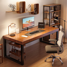 电脑桌台式双人书桌卧室家用简约现代办公北欧loft桌子工作台