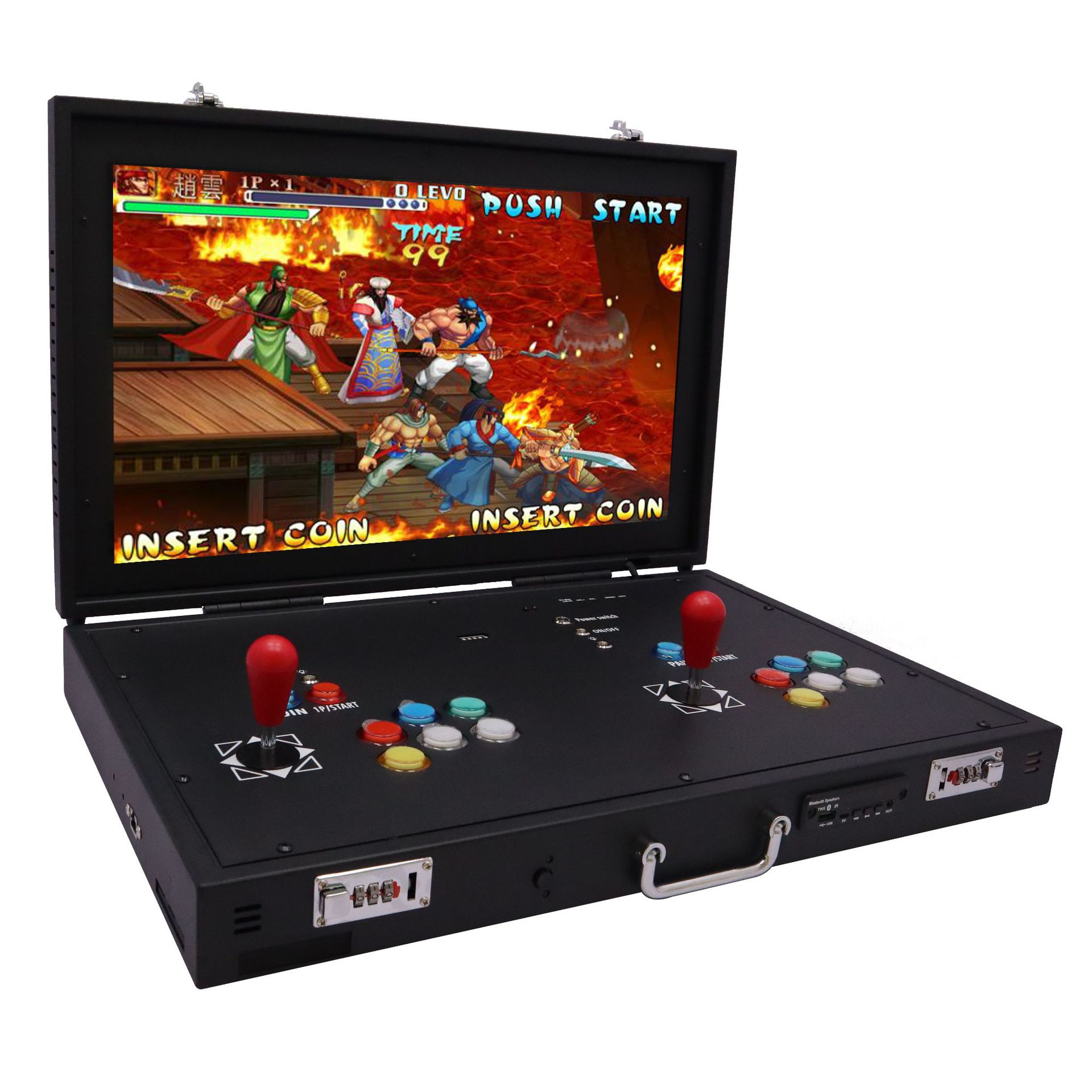 24寸家用街机双人摇杆蓝牙音响便携式手提箱潘多拉格斗机