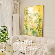 春意盎然客厅装饰画高级感落地画现代简约玄关挂画沙发背景墙壁画