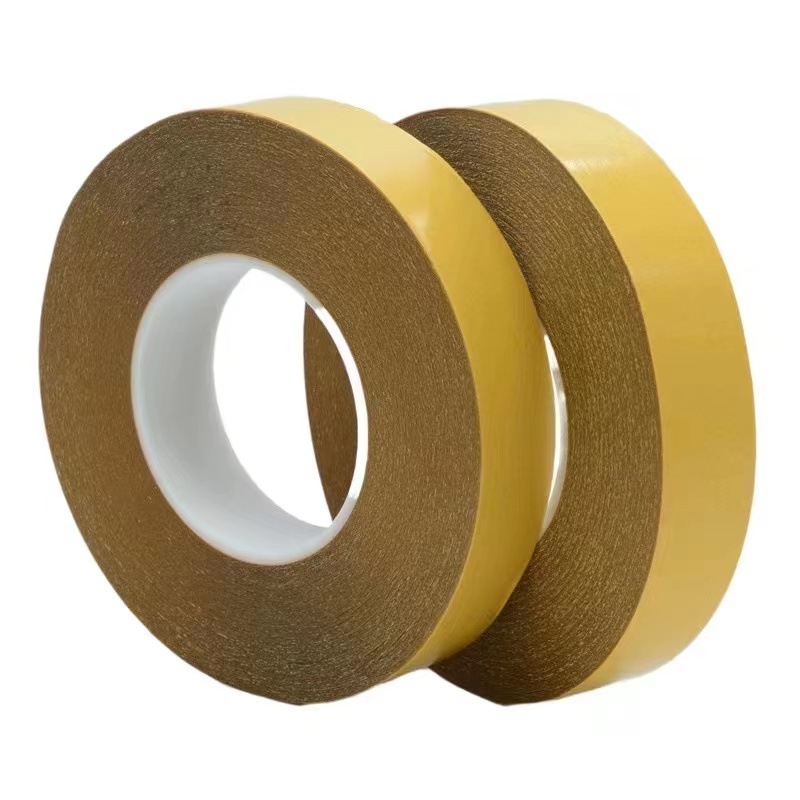 Factory Strong Sticky Yellow Film Pet Transparent Double Adhesive Tape Ultra-Thin High Temperature Resistant Removable No Residue Acrylic Double Sticky Tape