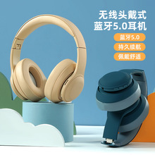 跨境私模头戴式无线蓝牙耳机高续航可插卡高低音跑步运动音乐耳机